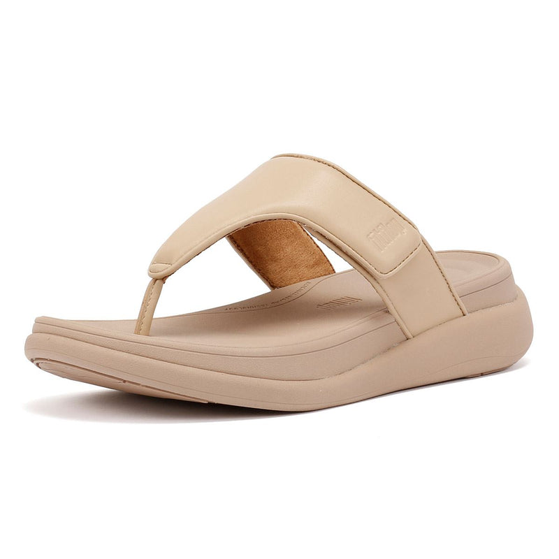 FitFlop F-Mode Go Adjustable Flatform Sandales Beige Pour Femmes