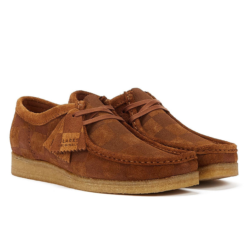 Clarks Originals Wallabee Check Chaussures à lacets marron homme