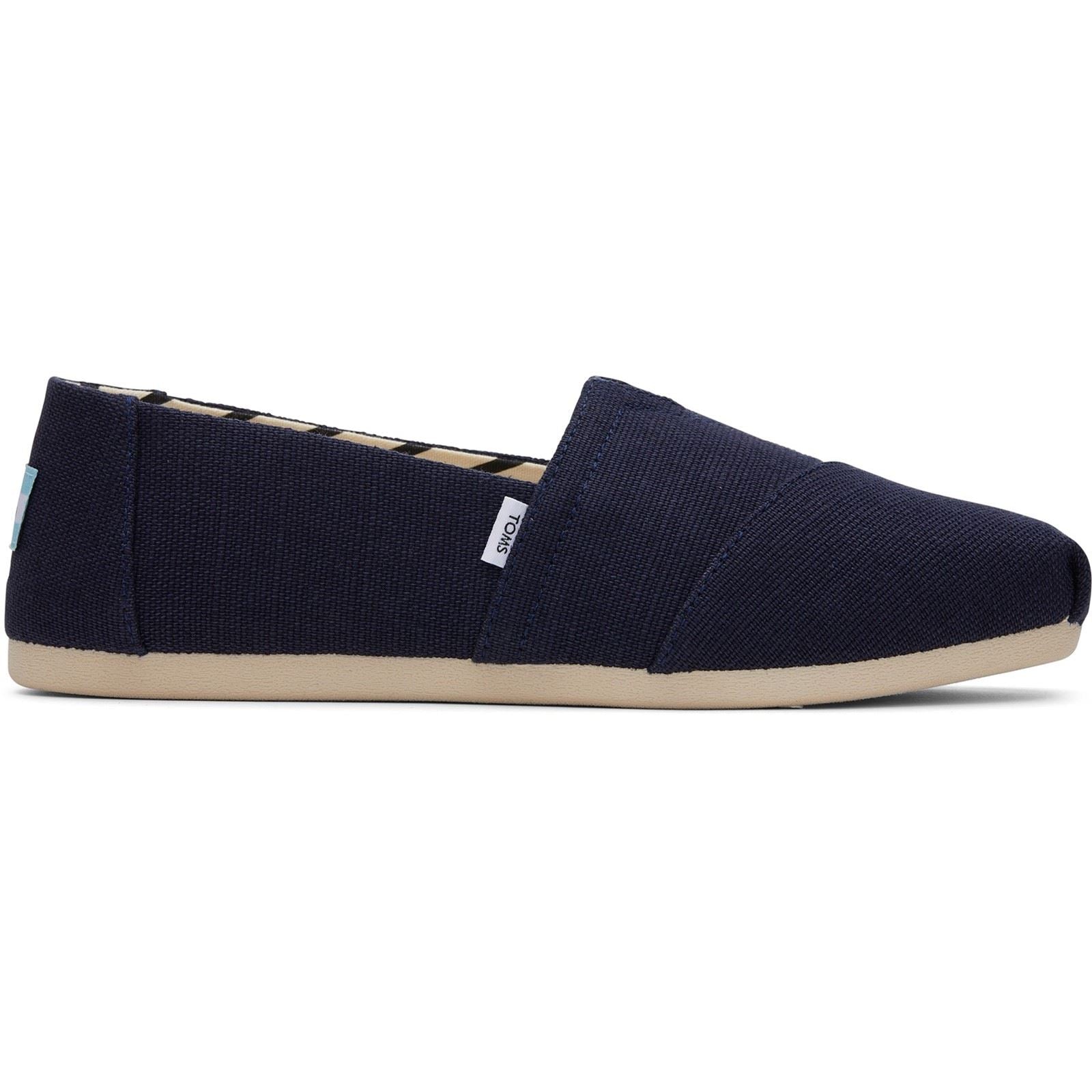 TOMS Alpargata Classic Espadrilles En Coton Pour Femmes De Couleur Marine