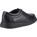 Hush Puppies Ronan Mocc Chaussures De Mocassins Noirs Pour Garçons En Cuir