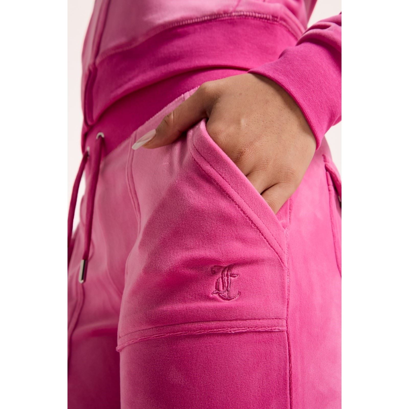 Juicy Couture Del Ray Pant Joggers Pour Femmes En Polyester Rose Vif