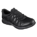 Skechers Workwear Ghenter Dagsby Baskets Noires En Cuir Pour Femmes