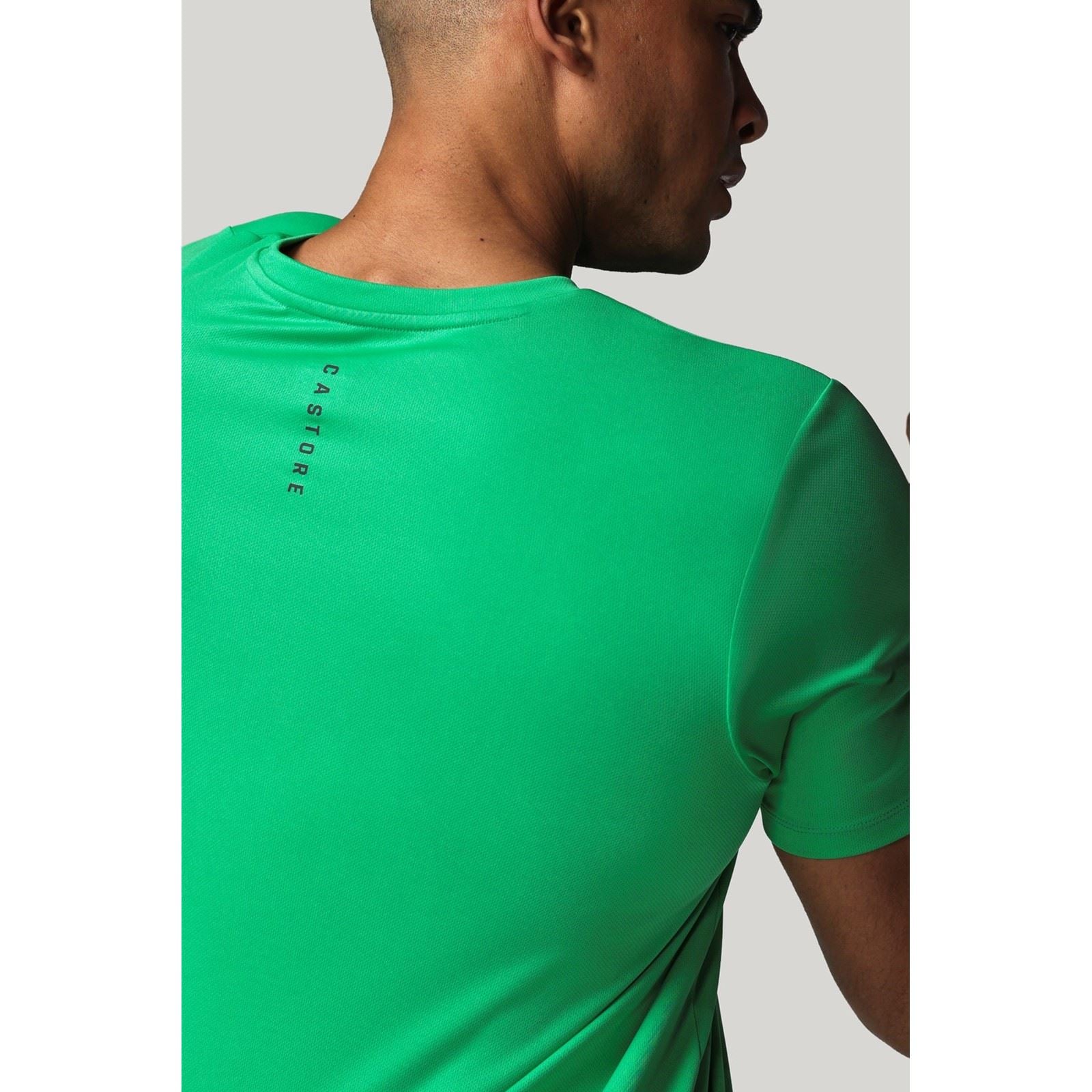 Castore Short Sleeve T-Shirts De Sport Actifs Pour Hommes En Polyester Vert