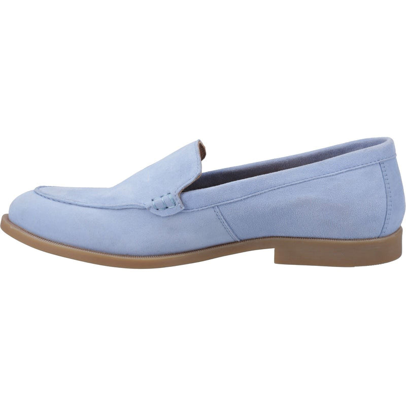 Hush Puppies Natasha Chaussures Plates Pour Femmes En Cuir Bleu