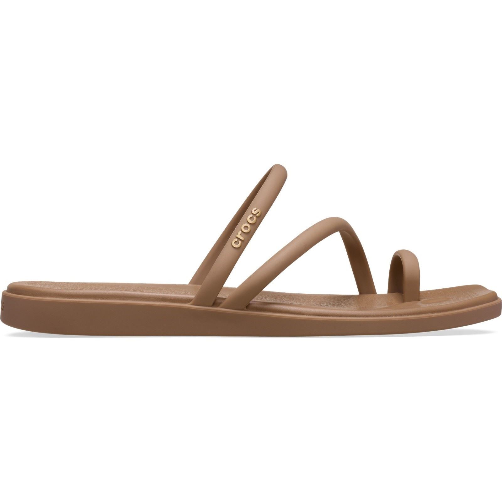 Crocs Miami Toe Loop Sandal Sandales En Chocolat Au Lait Pour Femmes