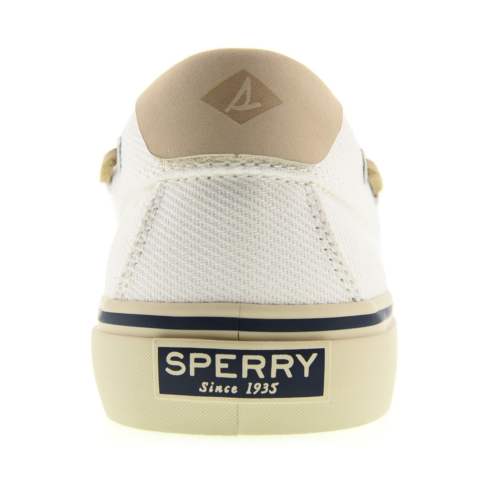 Sperry Helm 2-Eye Bateau En Toile Pour Homme Blancs