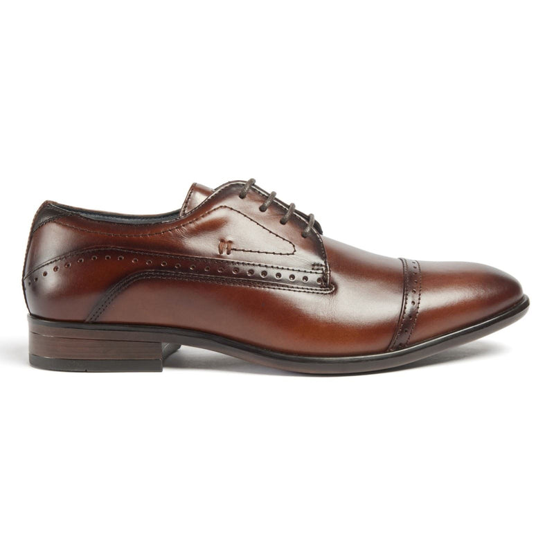 Pod Ralph Chaussures Oxford En Cuir Cognac Pour Hommes