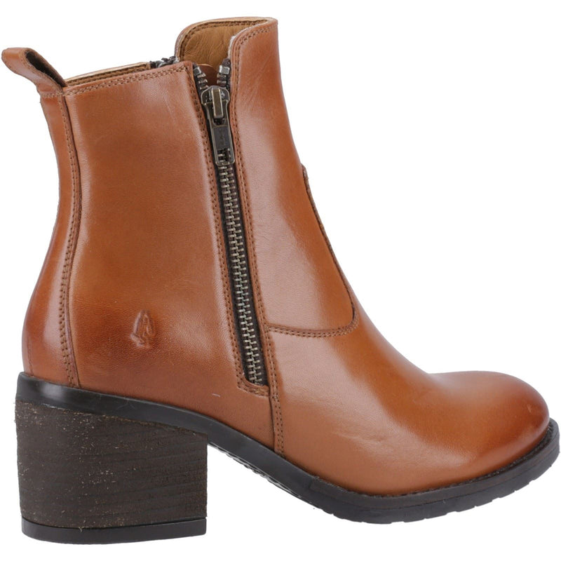 Hush Puppies Helena Bottes En Cuir Pour Femmes Couleur Tan