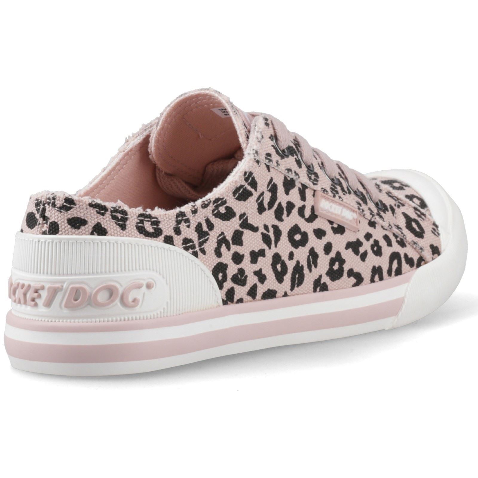 Rocket Dog Jazzin Leon Baskets En Coton Pour Femmes Rose Clair