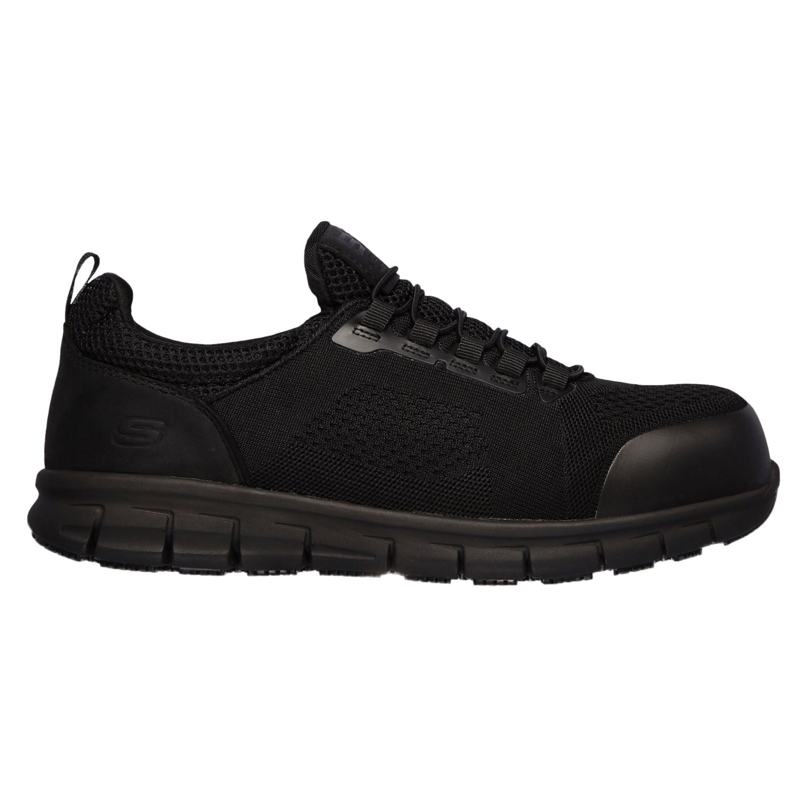 Skechers Workwear Synergy Omat Baskets De Sécurité Noires Pour Hommes