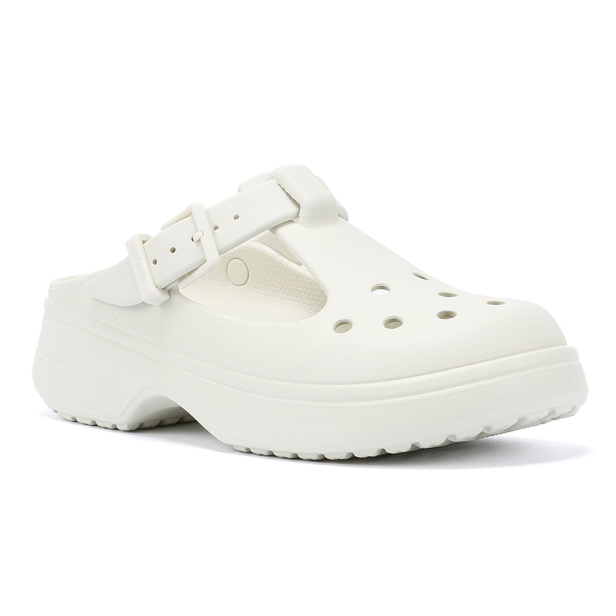 Crocs Classic Mary Jane Chaussures Blanches Pour Femmes