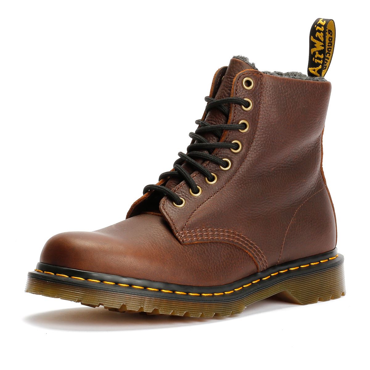 Dr. Martens 1460 Pascal Warm Lined 8 Eye Bottes En Cuir Marron