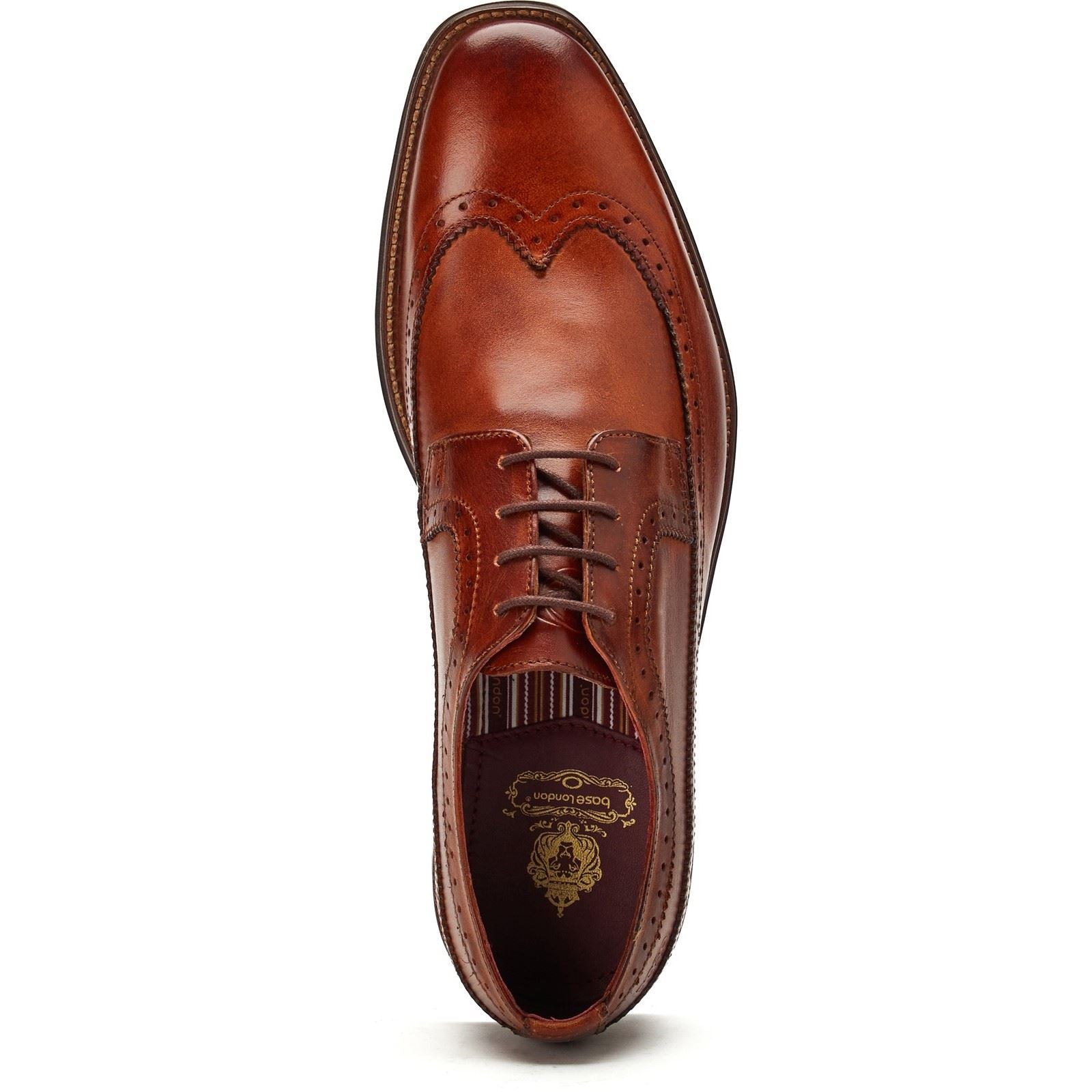 Base London Havisham Chaussures Derby Homme En Cuir Beige