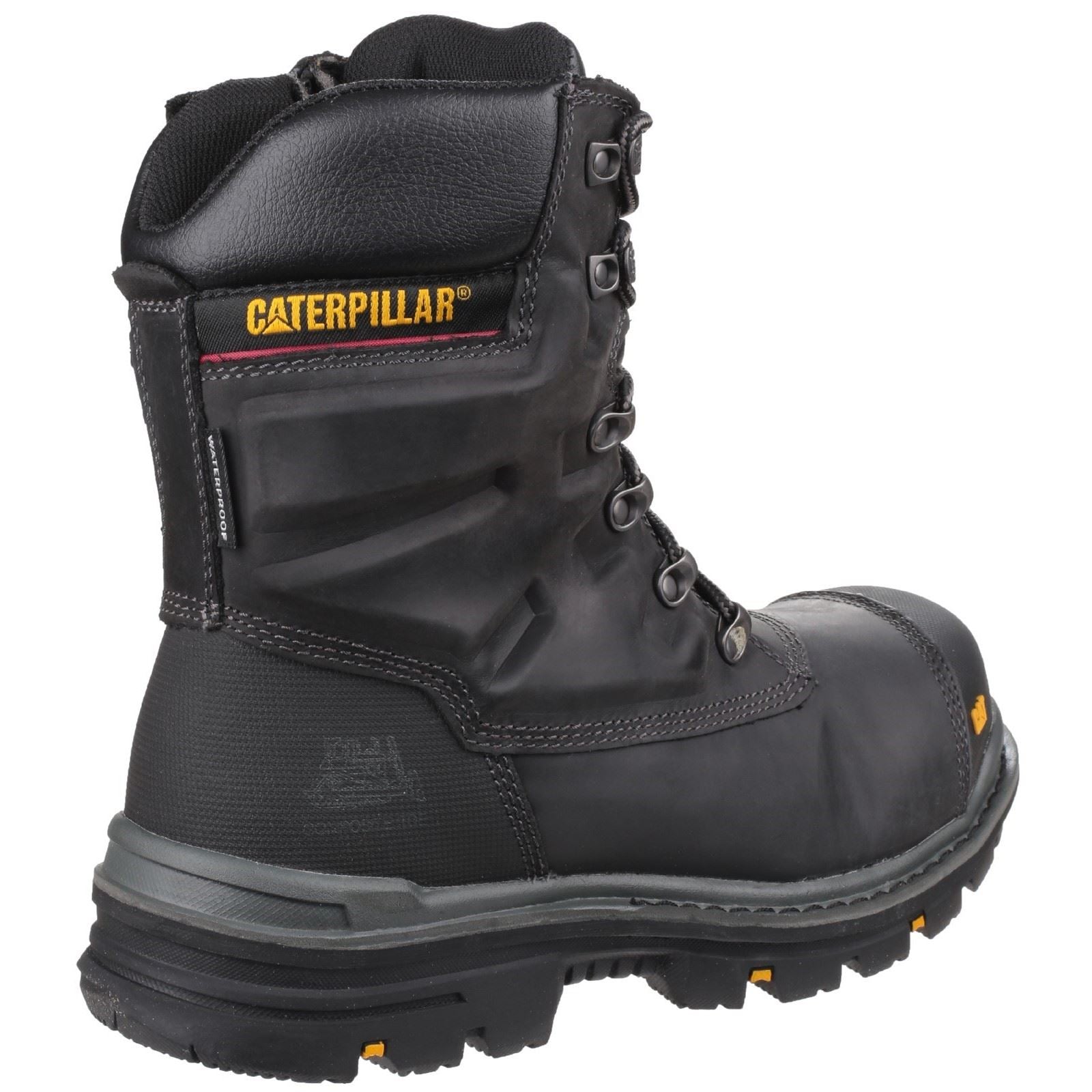 Caterpillar Bottes De Sécurité En Cuir Premier Noires