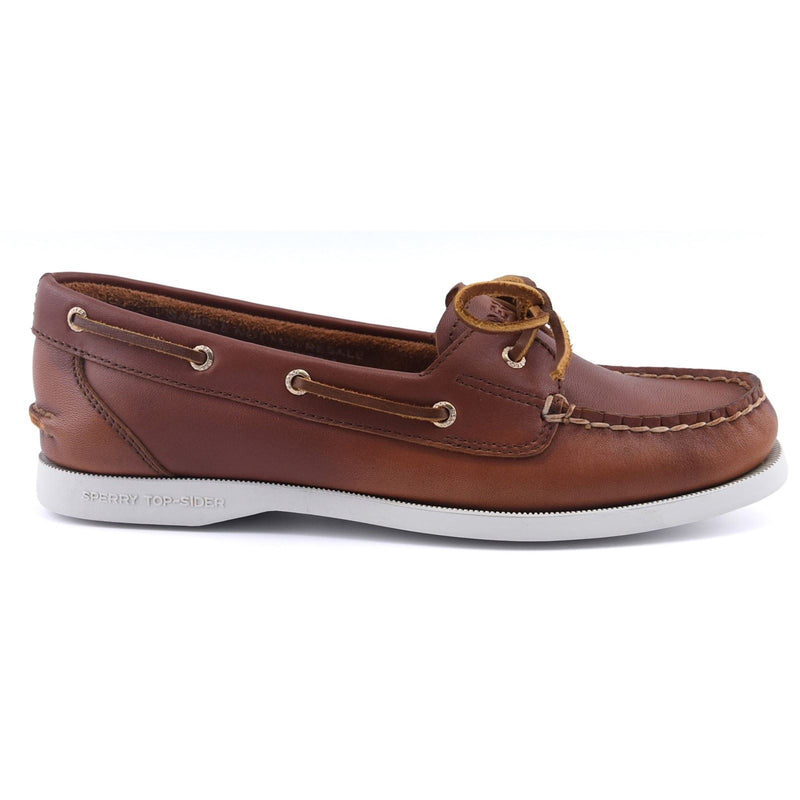 Sperry Authentic 1 Eye Chaussures Bateau En Cuir Pour Femmes Marron