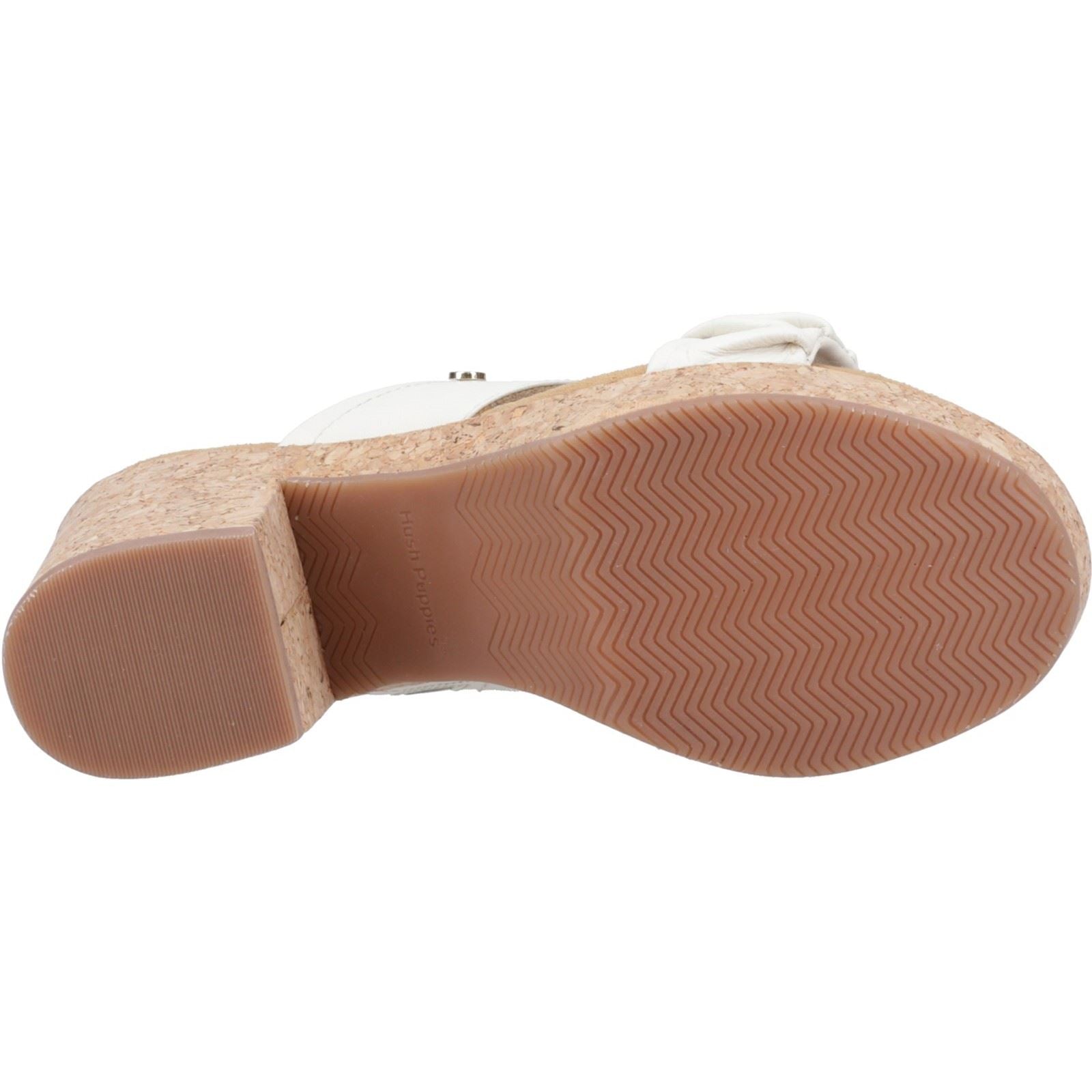 Hush Puppies Poppy Sandales En Cuir Pour Femmes De Couleur Crème