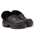 Crocs Sabots À Semelle Crantée Pour Femmes Couleur Noir