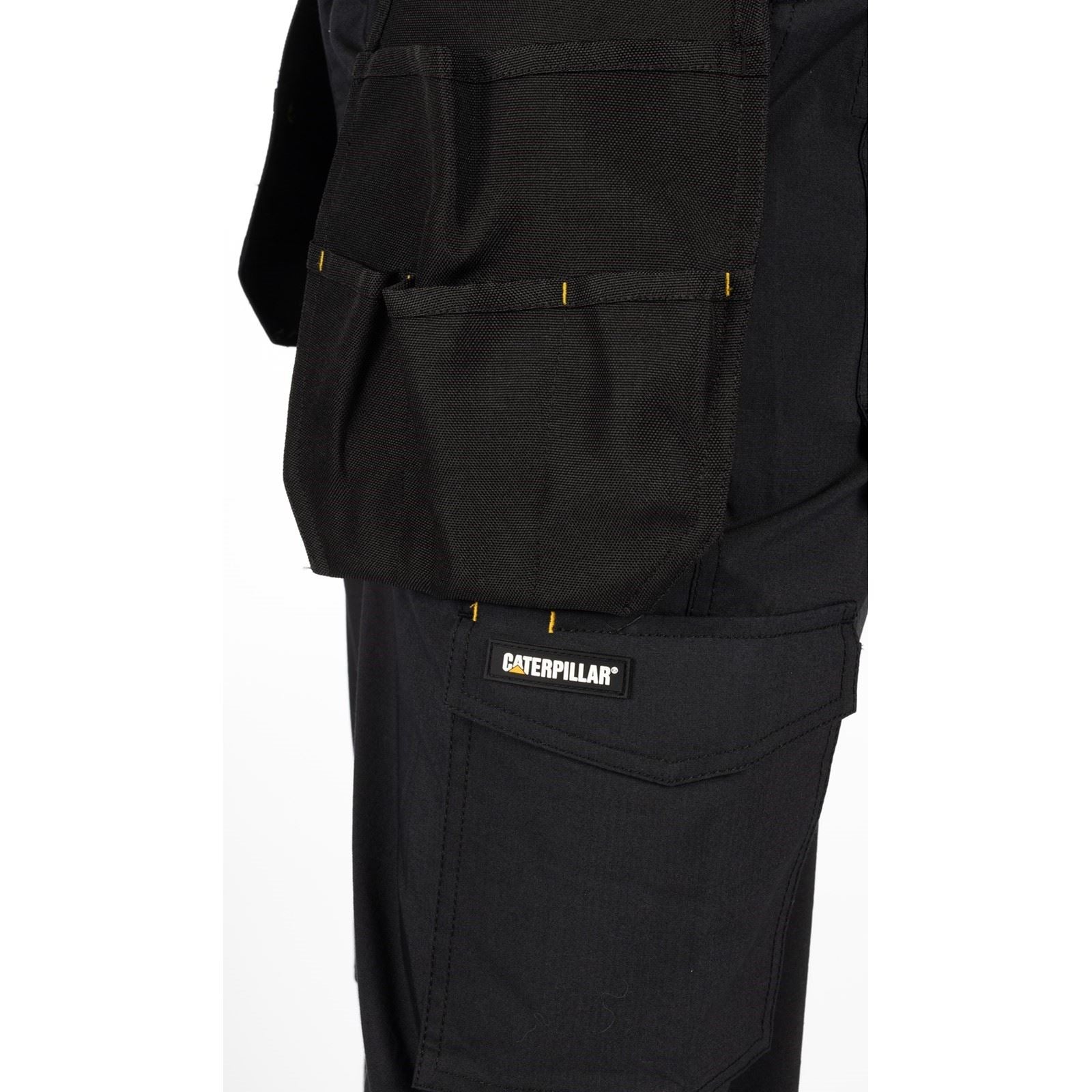 Caterpillar Nexus Holster Stretch Pocket Pantalons Noirs En Coton Pour Hommes - Extérieur