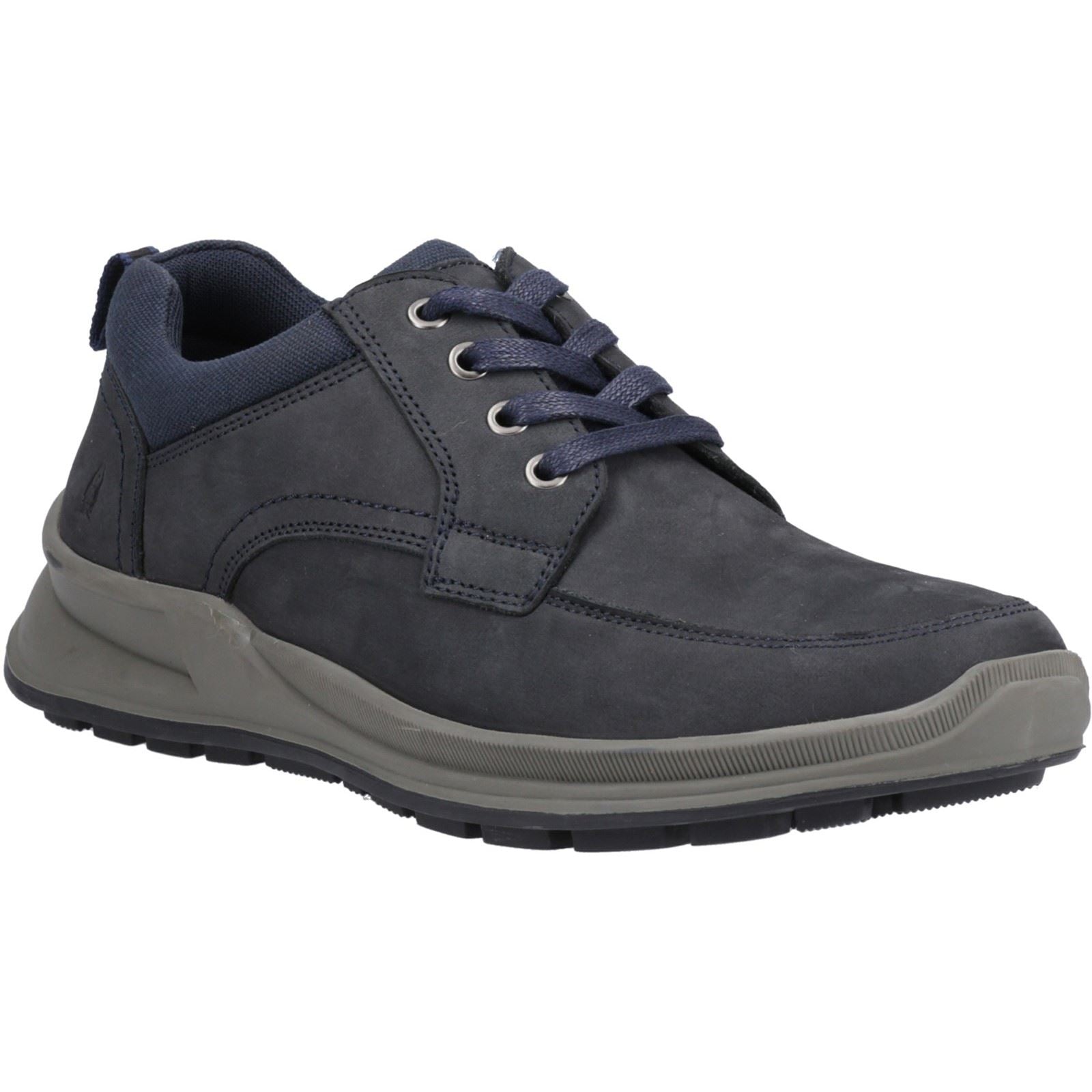 Hush Puppies Adam Chaussures Pour Hommes En Daim Bleu Marine À Lacets