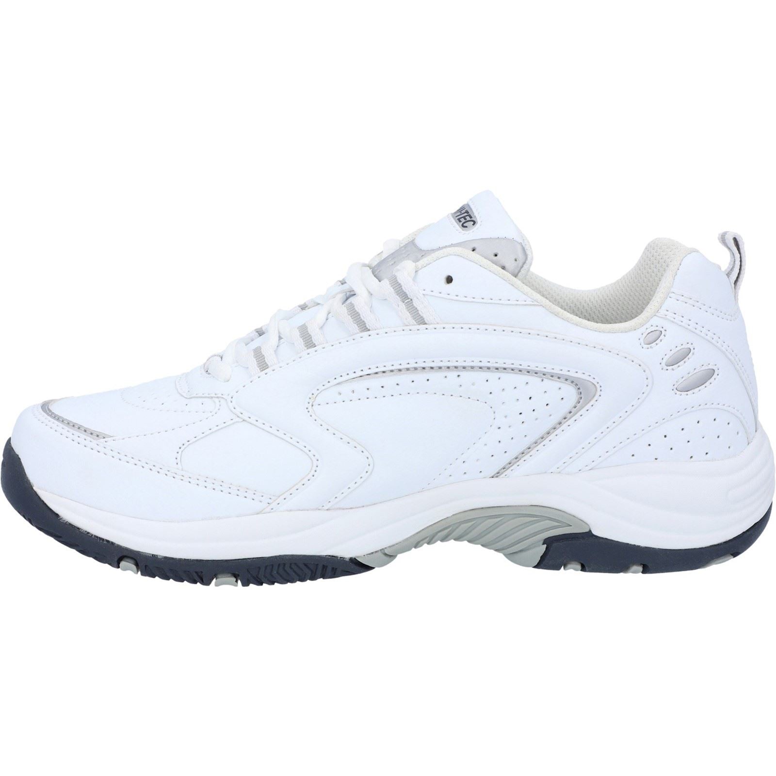 Hi-Tec Blast Lite Wide Baskets Blanches Pour Hommes En Polyuréthane