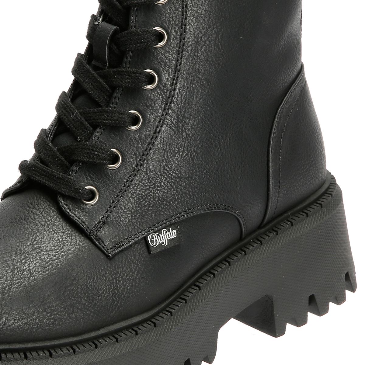 Buffalo Aspen Lace Up Warm Bottes Noires Pour Femmes