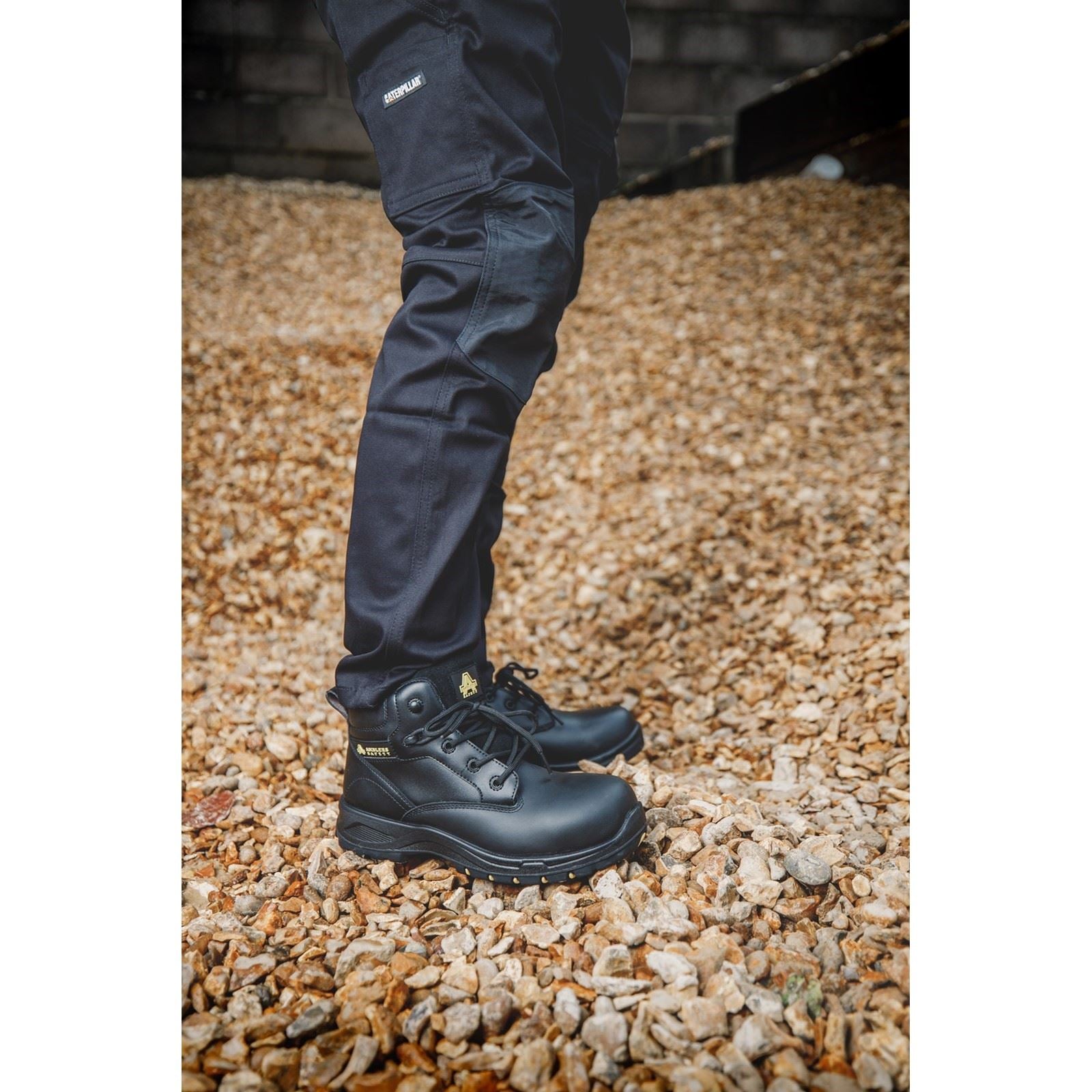 Amblers Safety Bottes De Sécurité En Cuir Pour Femmes Noires As605C