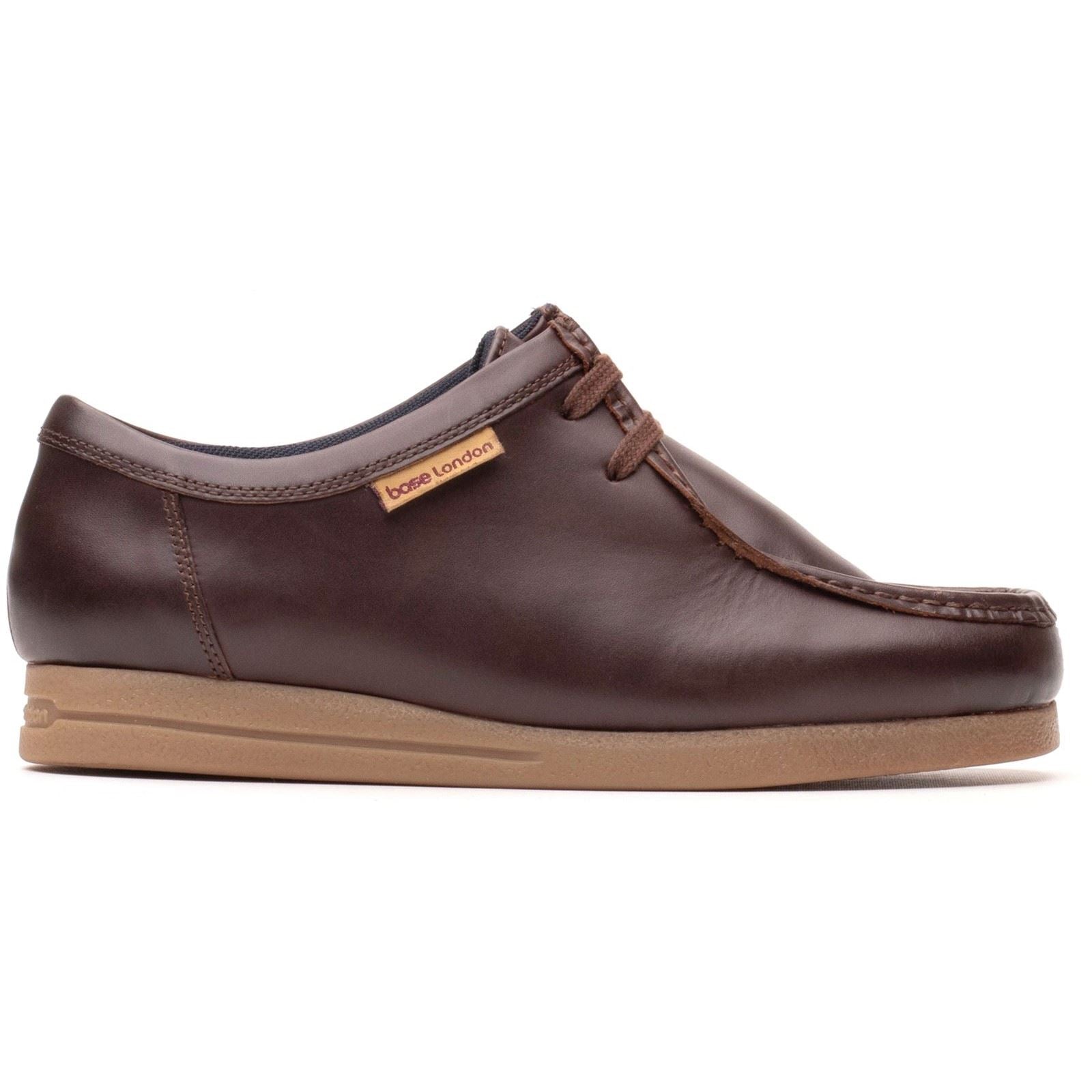 Base London Koko Mocassins En Cuir Pour Hommes En Châtaigne