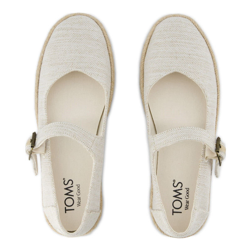 TOMS Carolina Mary Jane Espadrilles Naturelles Pour Femmes En Nylon