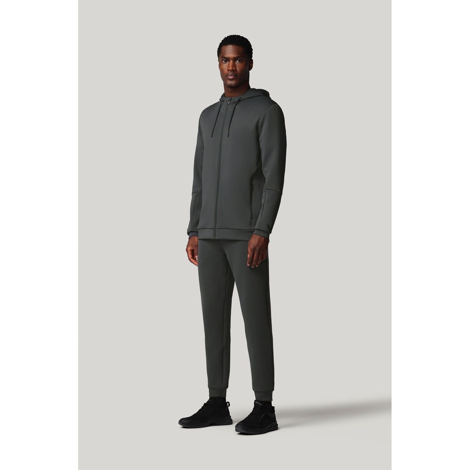 Castore Flex Full Zip Sweat À Capuche Gris Pour Homme