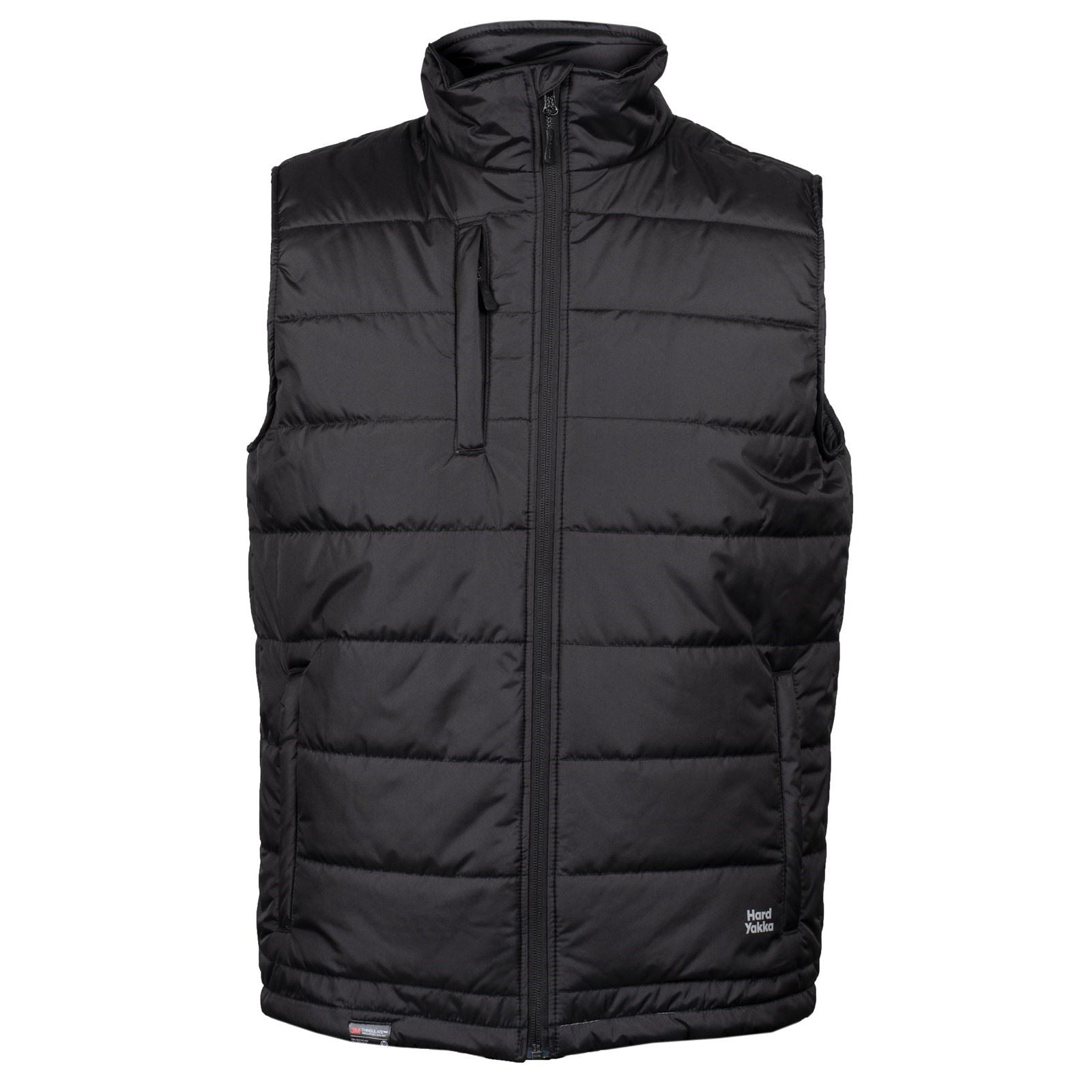 Hard Yakka Puffa 2.0 Vest Gilets Noirs Pour Hommes