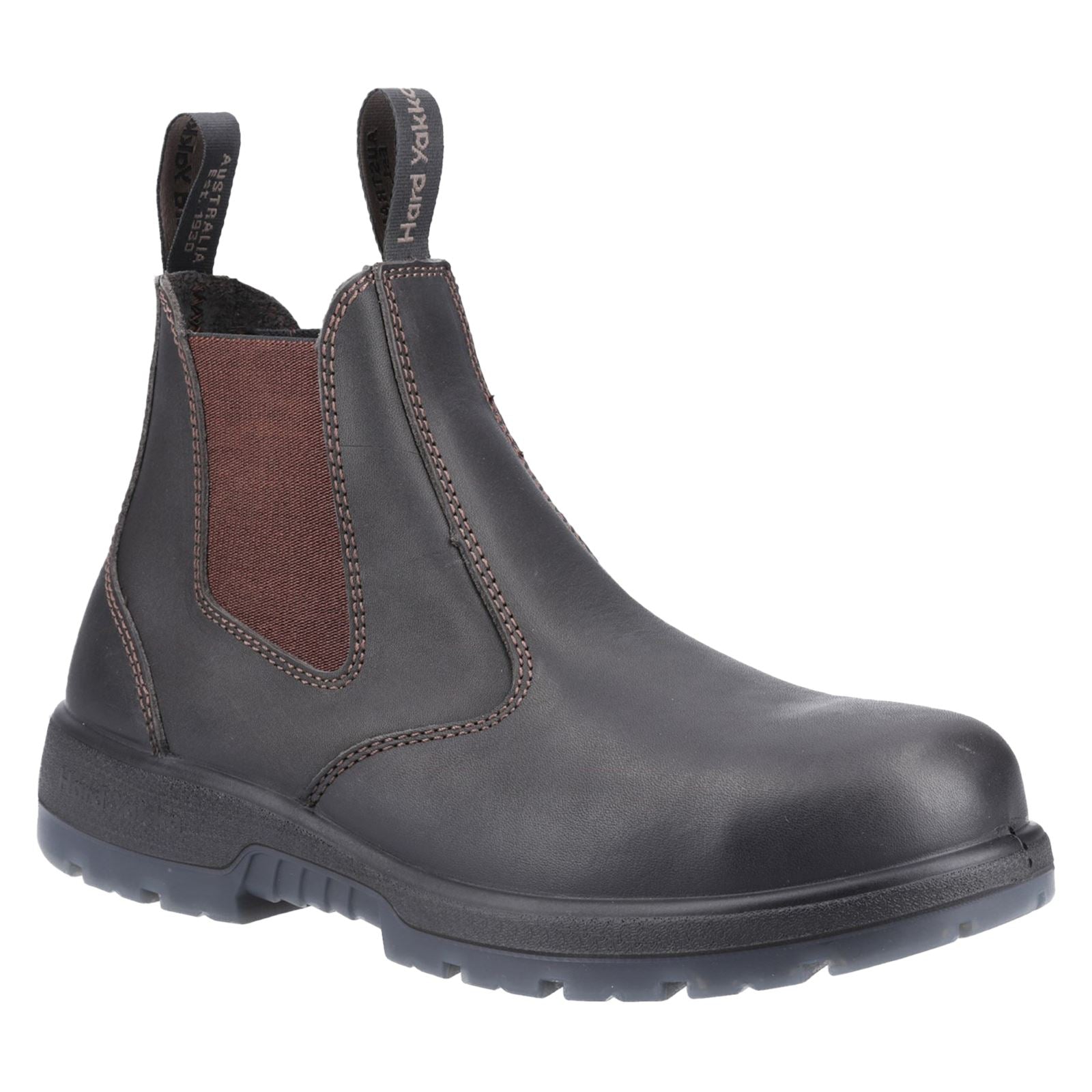 Hard Yakka Bottes De Sécurité En Cuir Marron Outback