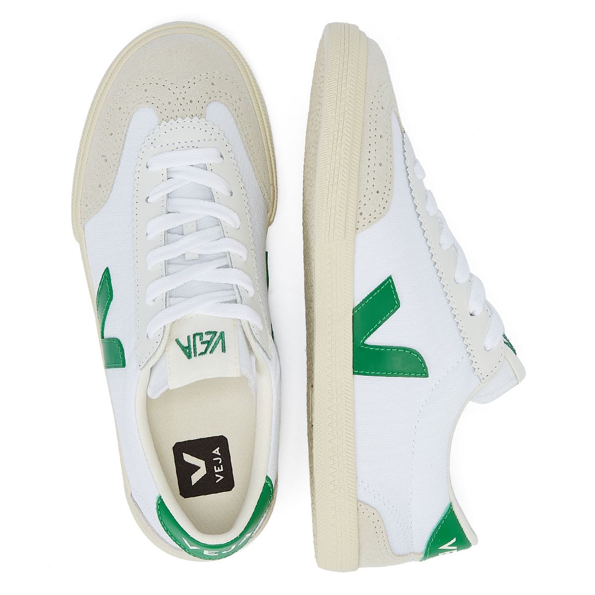 Veja Volley Emeraude Baskets Blanches/Vertes Pour Femmes