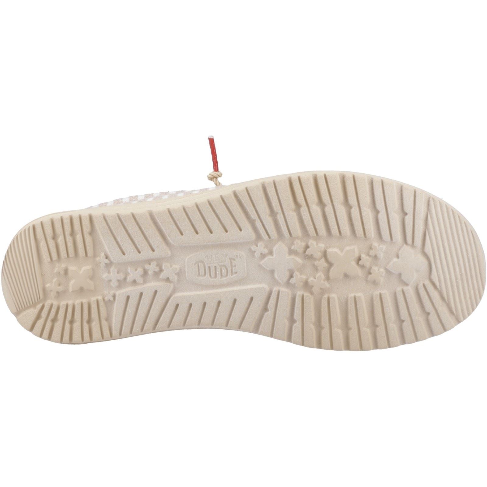 HEYDUDE Wally Resort Mocassins Pour Hommes En Mélange De Polyester Multi/Rouge Chili