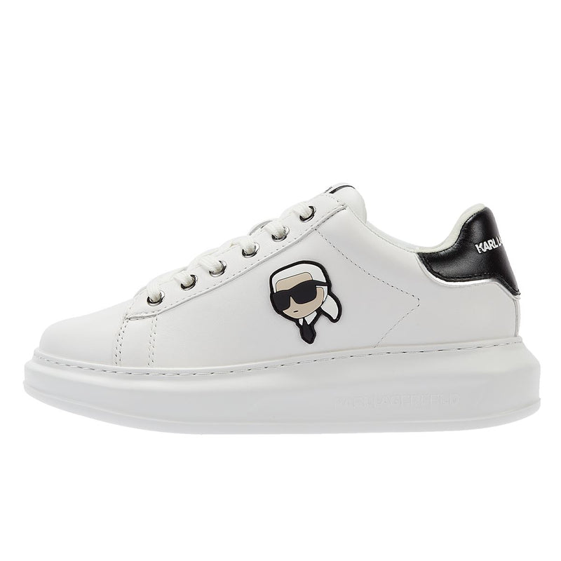 Karl Lagerfeld Kapri Karl Nft Lo Lace Baskets Blanches Pour Femmes