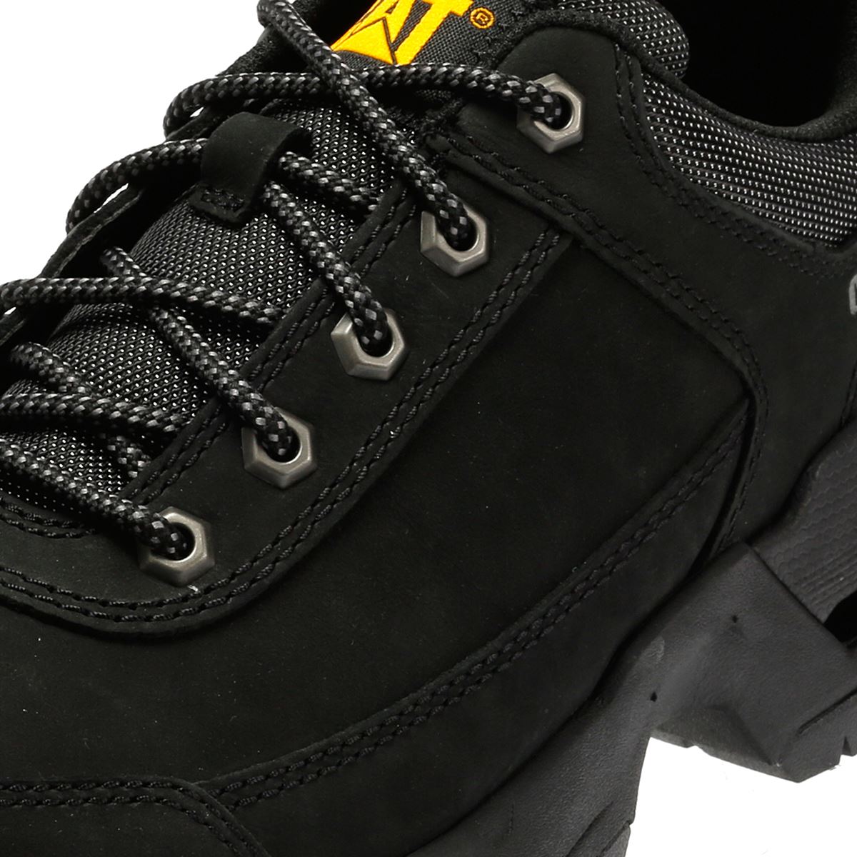 Caterpillar Surge Hiker Lo Waxy Chaussures À Lacets Noires En Nubuck Pour Homme