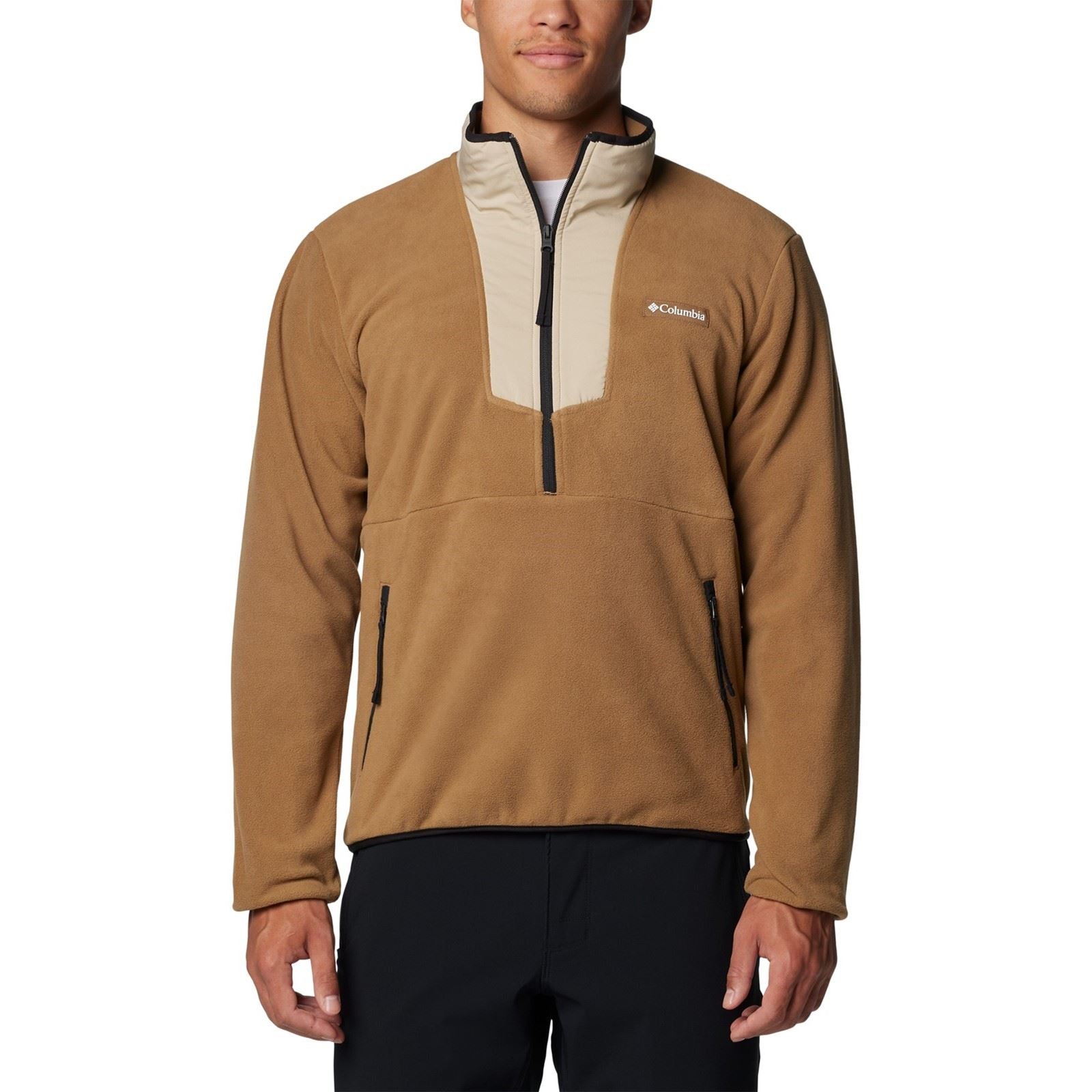 Columbia Sequoia Grove Half Zip Fleece Pulls À Col Zippé Marron En Polyester Pour Homme