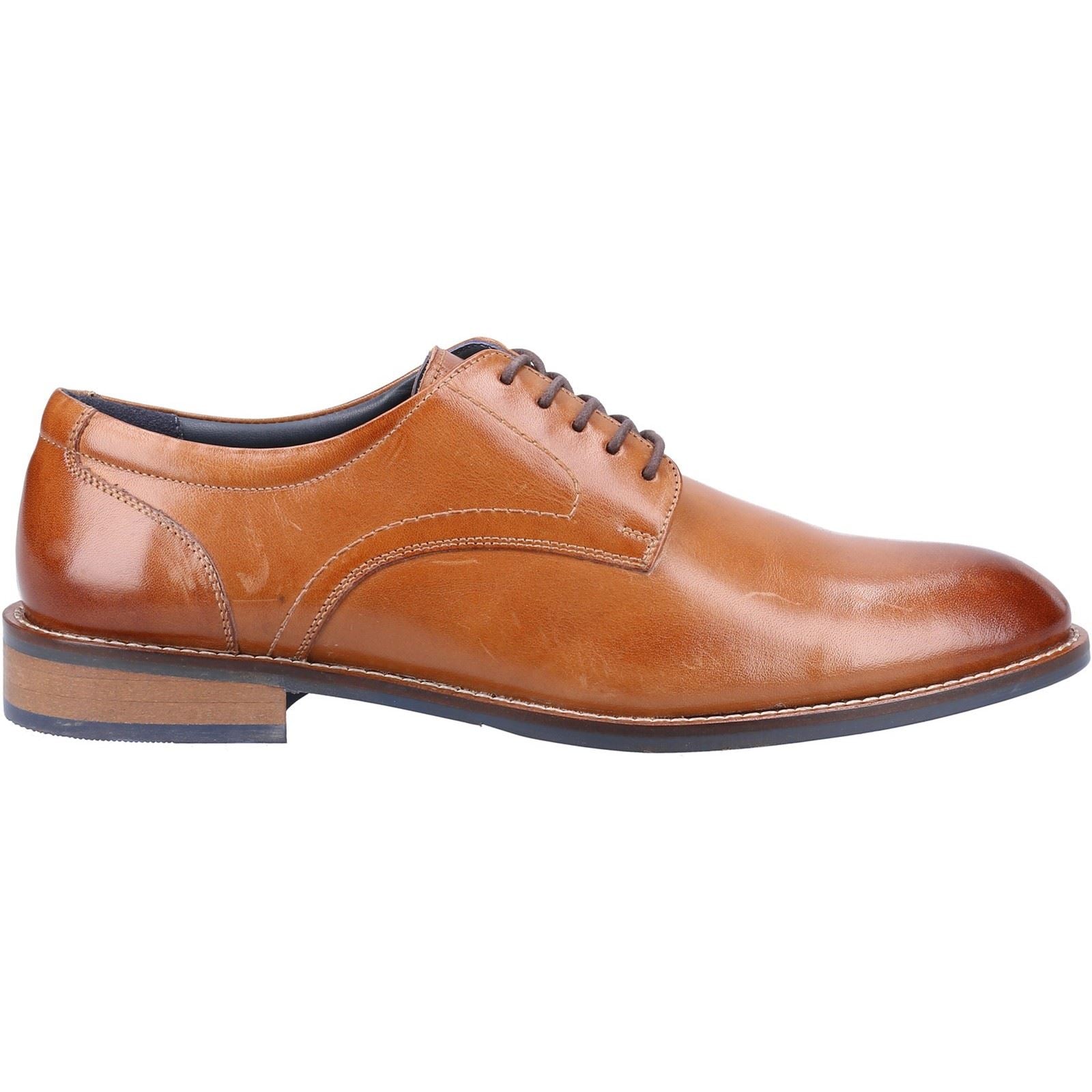 Hush Puppies Damien Lace Up Chaussures À Lacets En Cuir Pour Homme Couleur Fauve