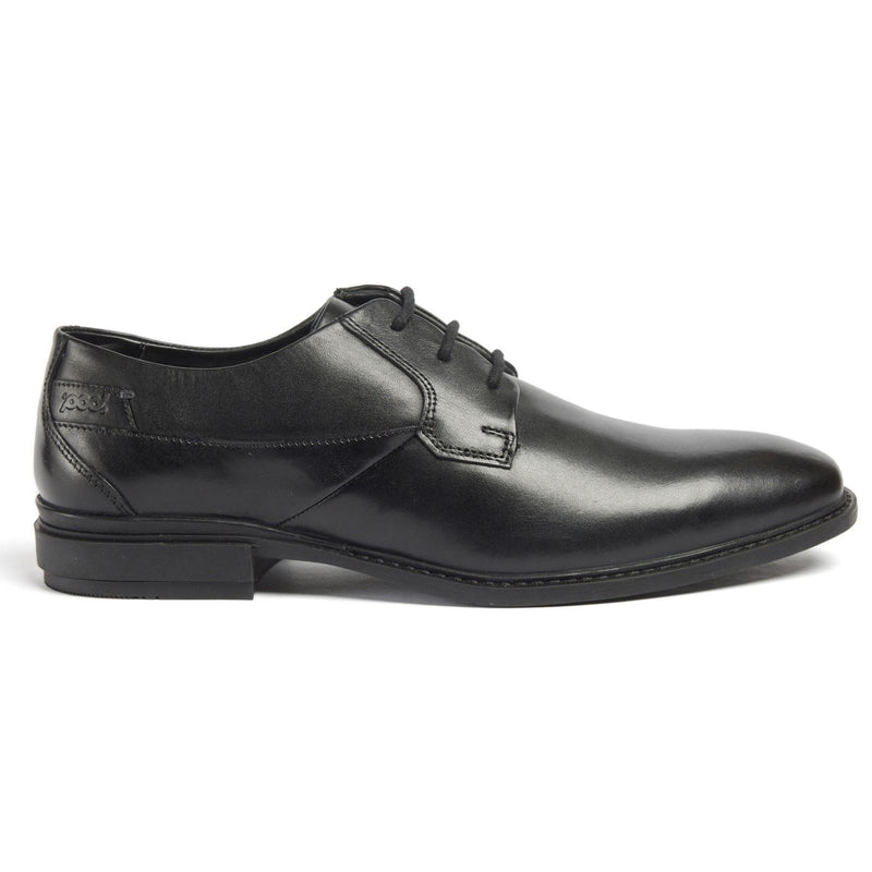 Pod Smyth Chaussures En Cuir Noir À Lacets Pour Hommes