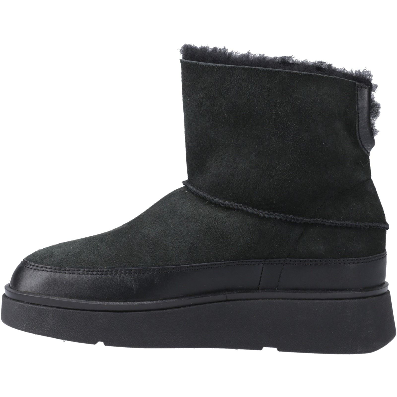 Fitflop Gen-FF Mini Double-Faced Bottes Noires Tout En Cuir Pour Femmes