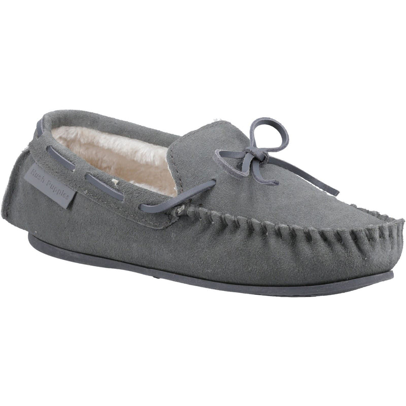 Hush Puppies Allie Chaussons En Daim Gris Pour Femme