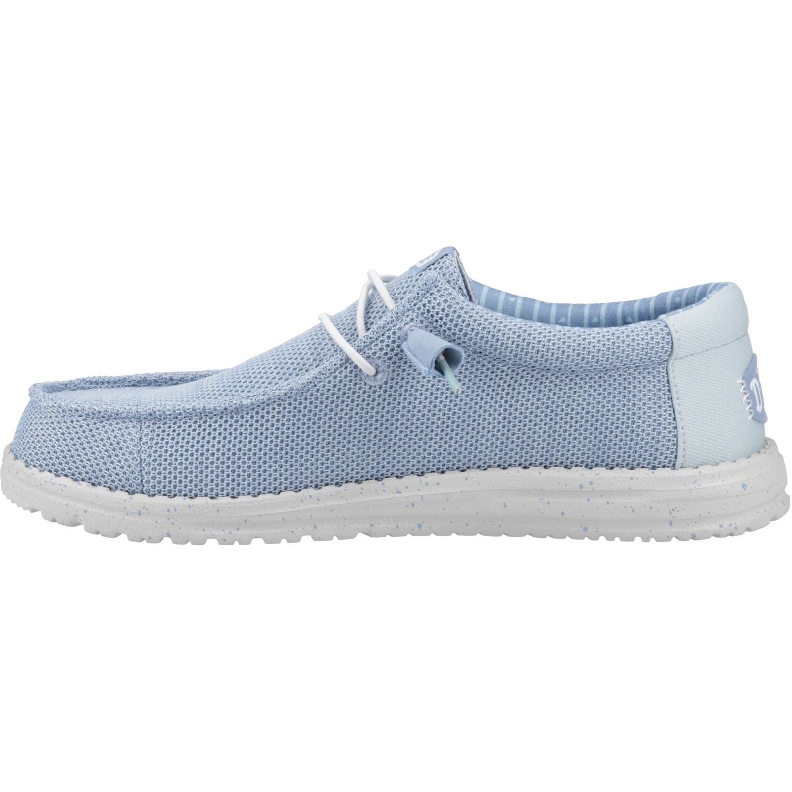HEYDUDE Wally Stretch Sox Chaussures Mocassins En Polyester Pour Hommes, Coloris Bleu Nuage/Aube.
