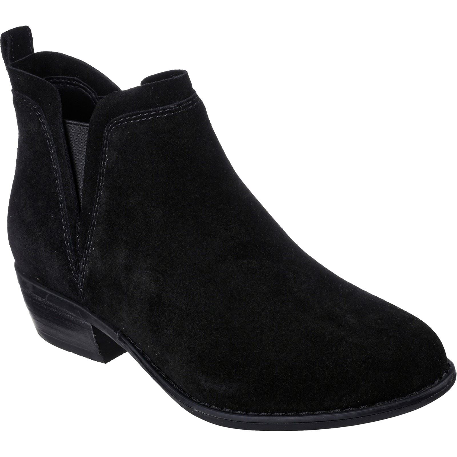 Skechers Texas Rodeo Night Bottes Noires En Cuir Pour Femmes