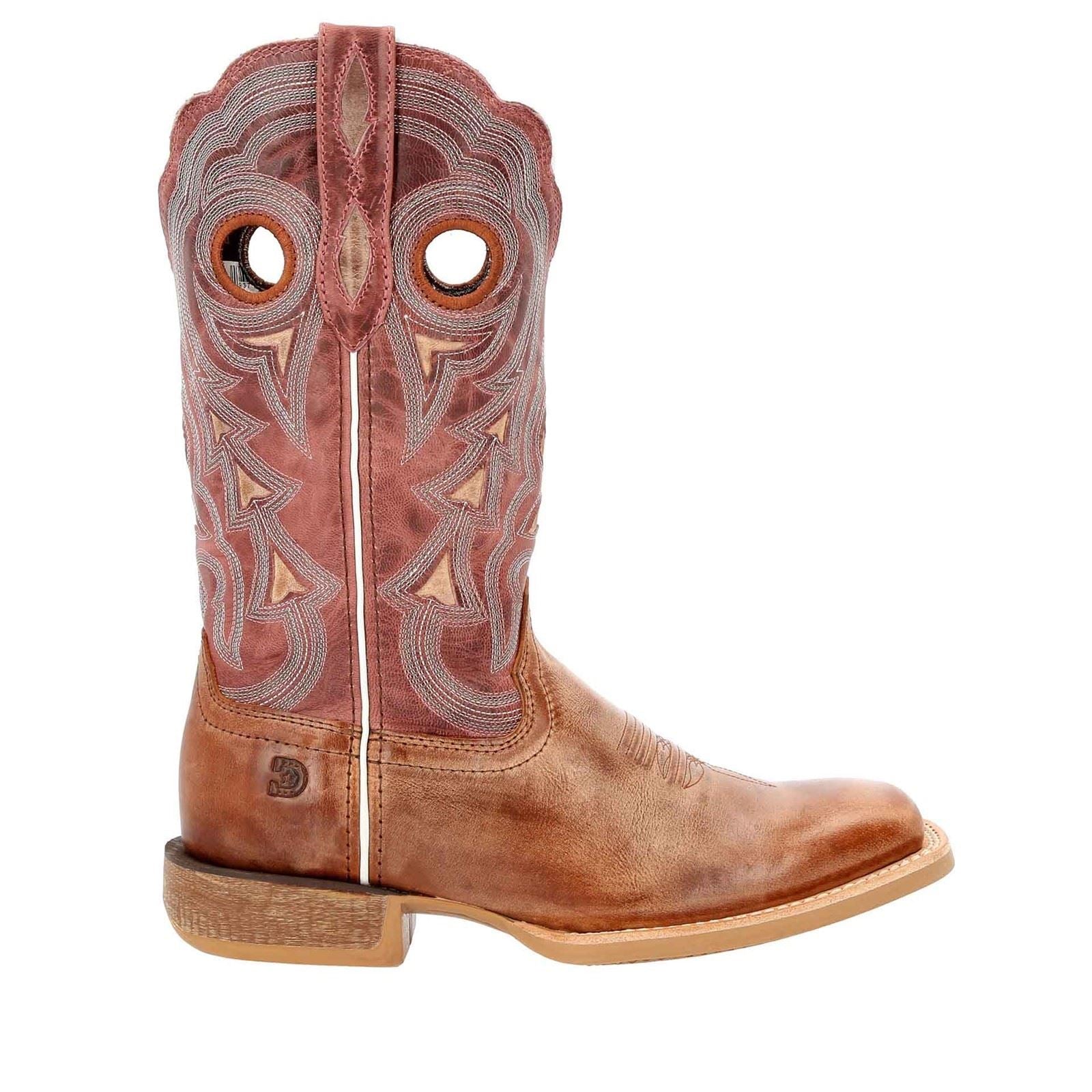 Durango Lady Rebel Pro Bottes En Cuir Pour Femme Marron Poussière/bleu Ciel