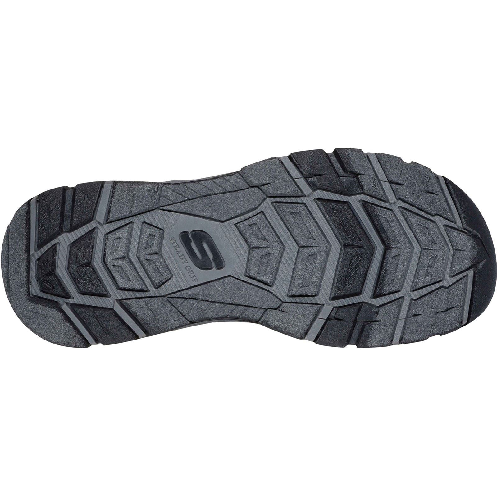 Skechers Tresmen - Reece Sandales En Charbon Pour Hommes En Polyuréthane