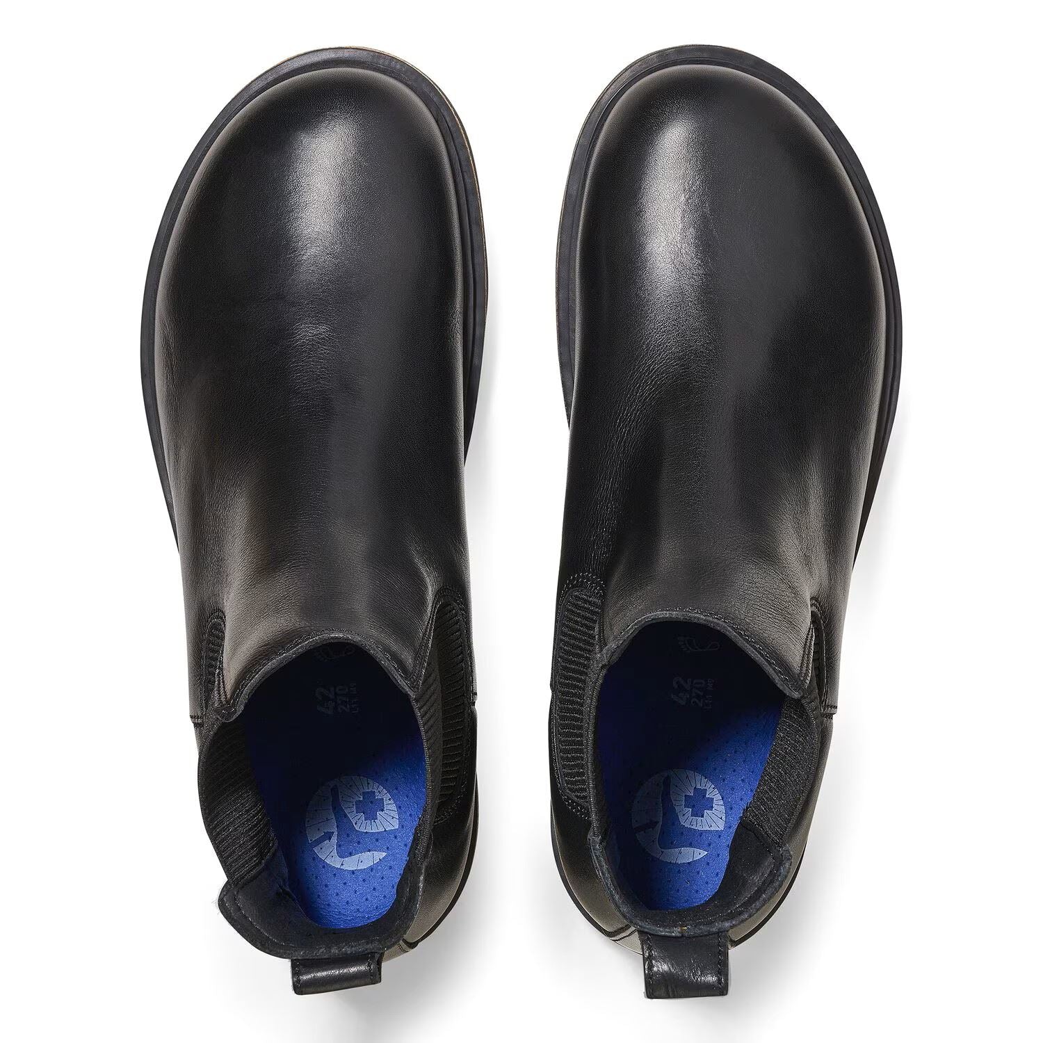 Birkenstock Highwood Chelsea Bottes Noires En Cuir Pour Hommes