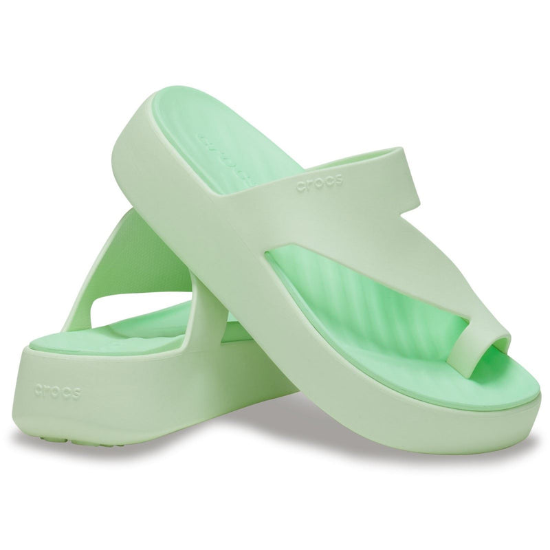 Crocs Getaway Platform Sandales Pour Femmes En Matière Plastique De Couleur Jade