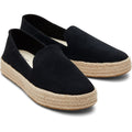 TOMS Carolina 100% Vache Espadrilles Noires Pour Femmes