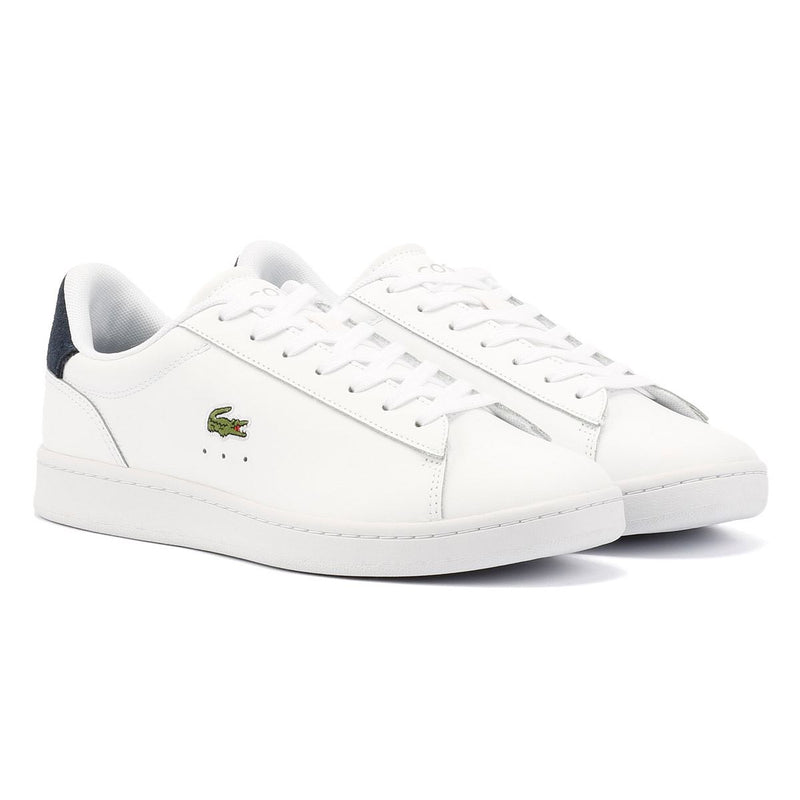 Lacoste Carnaby Baskets Blanches En Cuir Pour Hommes