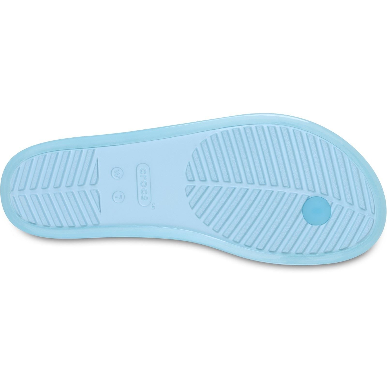 Crocs Miami Round Toe Tongs Bleu Ciel Pour Femmes Eva