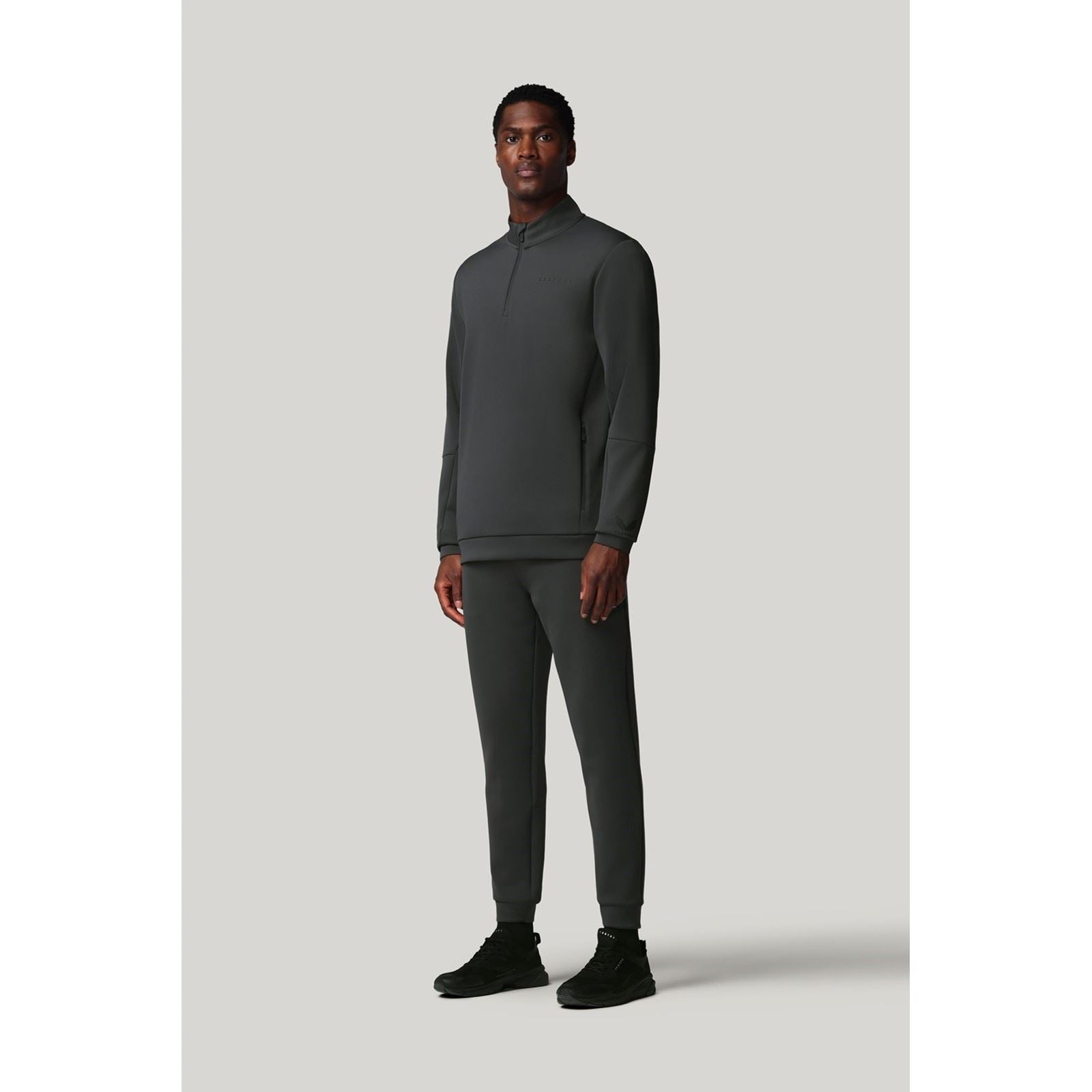 Castore Flex 1/4 Zip Sweatshirt Gris Pour Hommes